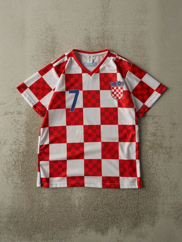 Vintage Y2K Red & White Croatia #7 Ivan Rakitic Soccer Jersey (S/M) sold by Rebalance Vintage