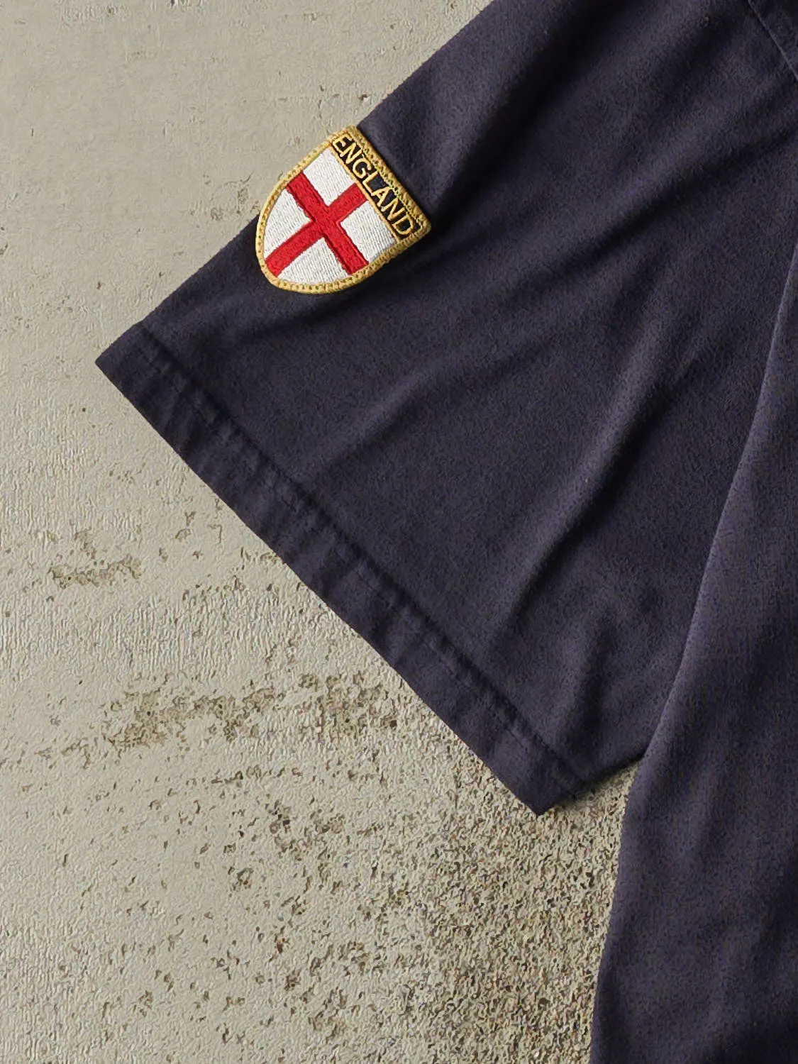Vintage Y2K Navy Blue England #7 David Beckham Soccer Tee (M/L) sold by Rebalance Vintage product image thumbnail 3