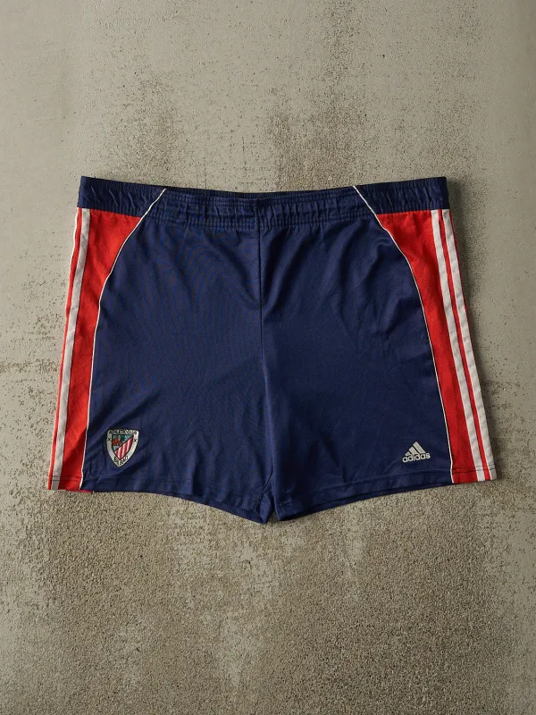 Vintage 90s Navy Blue Adidas x Athletic Club Bilbao Track Shorts (40.5x6) sold by Rebalance Vintage