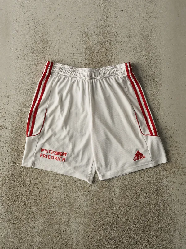 Vintage Y2K White Adidas Soccer Track Shorts (27x8) sold by Rebalance Vintage
