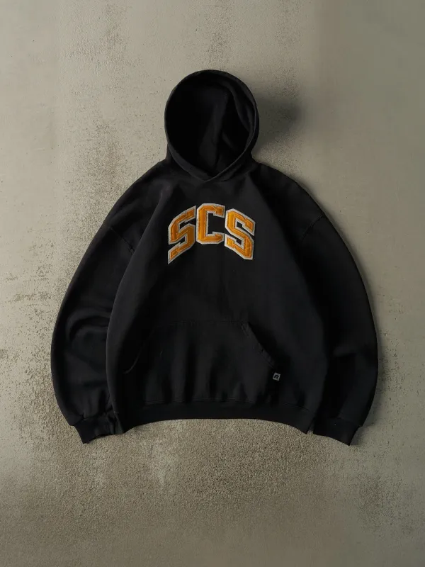 Vintage Y2K Black SCS Russell Athletic Hoodie (M/L) sold by Rebalance Vintage