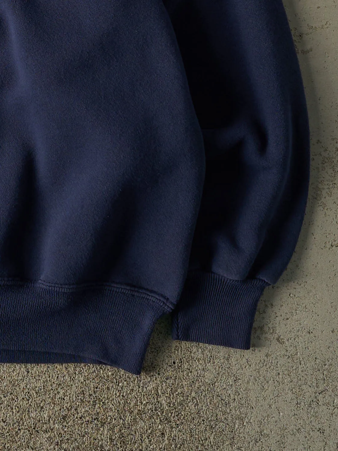 Vintage 90s Navy Blue Blank Crewneck (XL) sold by Rebalance Vintage product image thumbnail 3