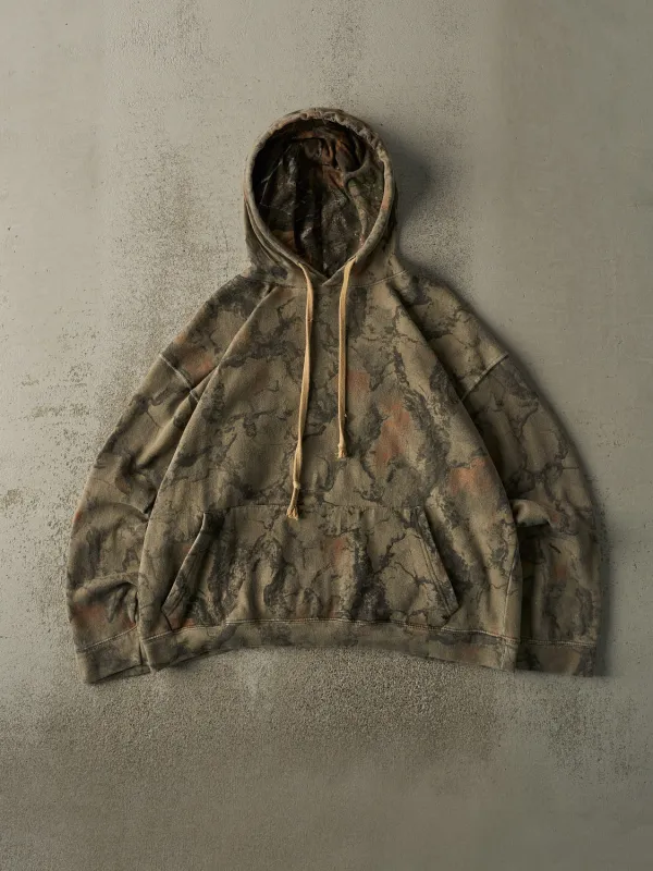 Vintage 90s Camo Boxy Hoodie (L/XL) sold by Rebalance Vintage