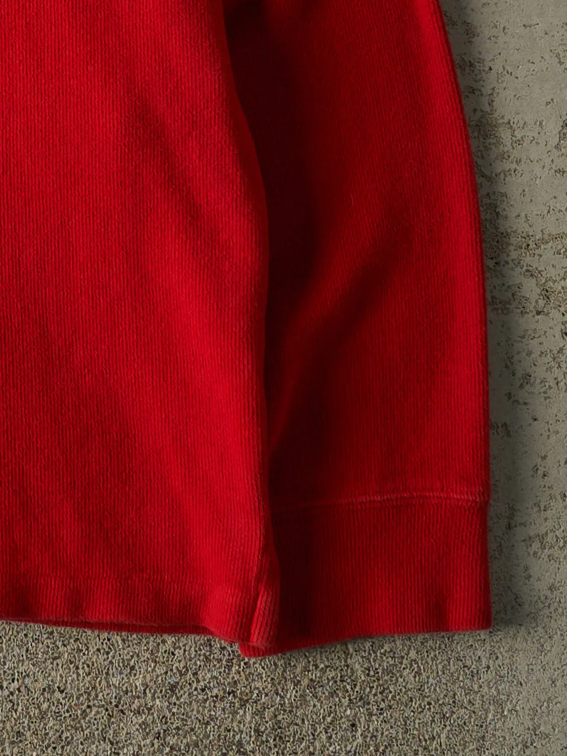 Vintage 90s Red Polo Ralph Lauren Quarter Zip Knit (XL) sold by Rebalance Vintage product image thumbnail 3