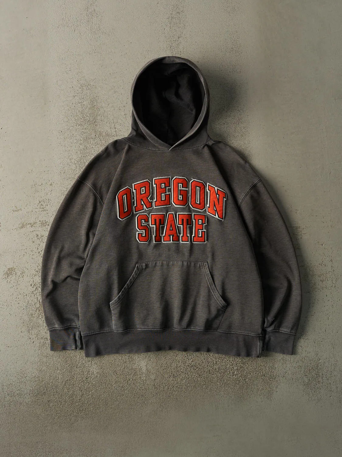 Vintage 90s Charcoal Grey Oregon State Hoodie (L/XL) sold by Rebalance Vintage