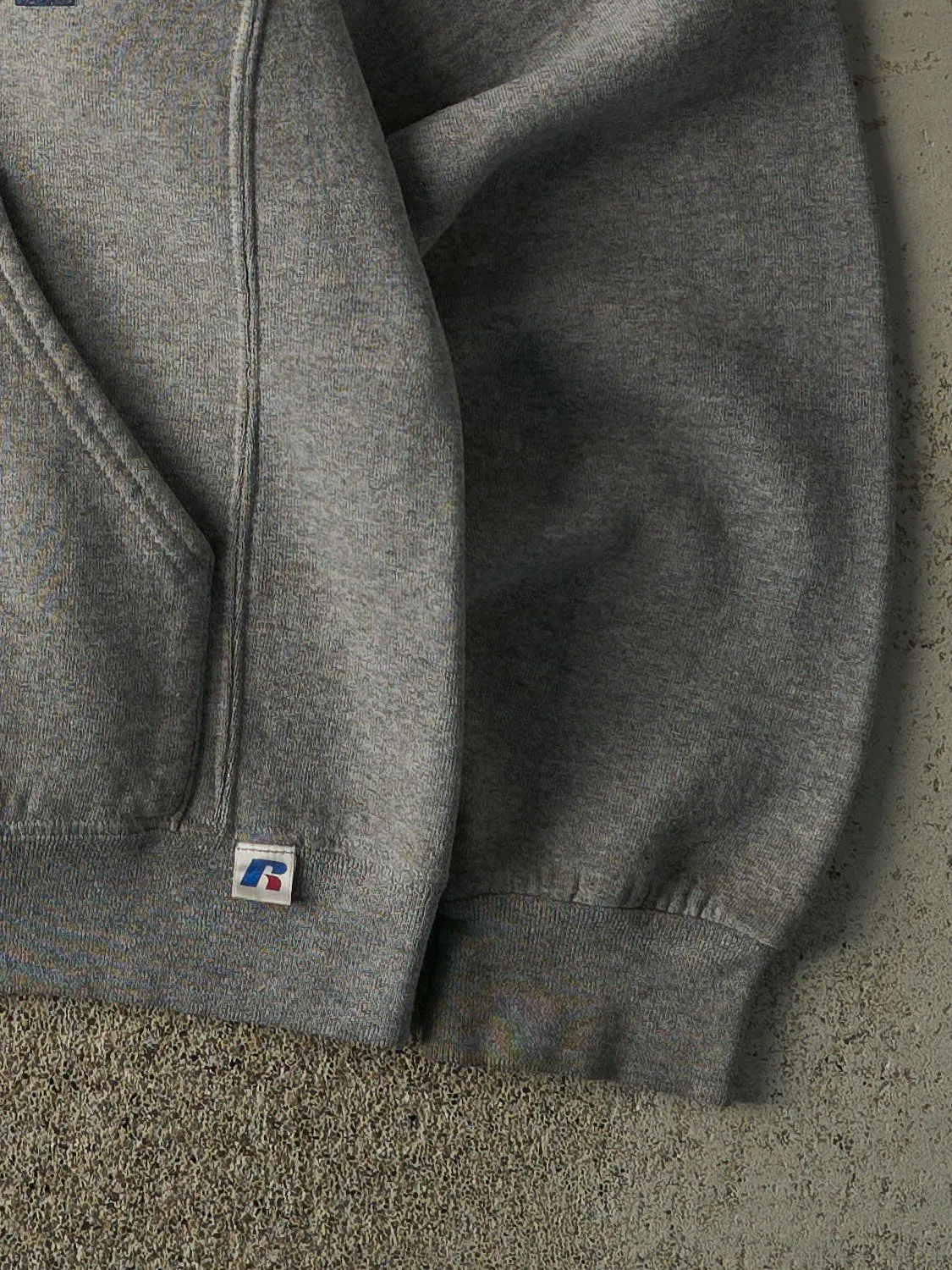 Vintage Y2K Grey Howe Basketball Russell Athletic Hoodie (M) sold by Rebalance Vintage product image thumbnail 3