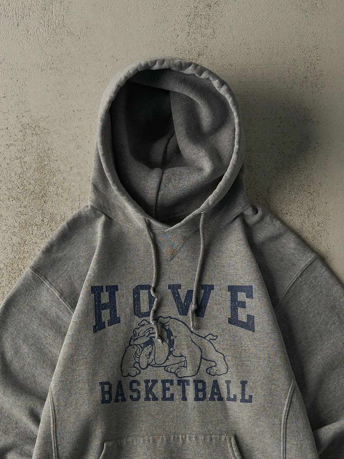 Vintage Y2K Grey Howe Basketball Russell Athletic Hoodie (M) sold by Rebalance Vintage product image thumbnail 2