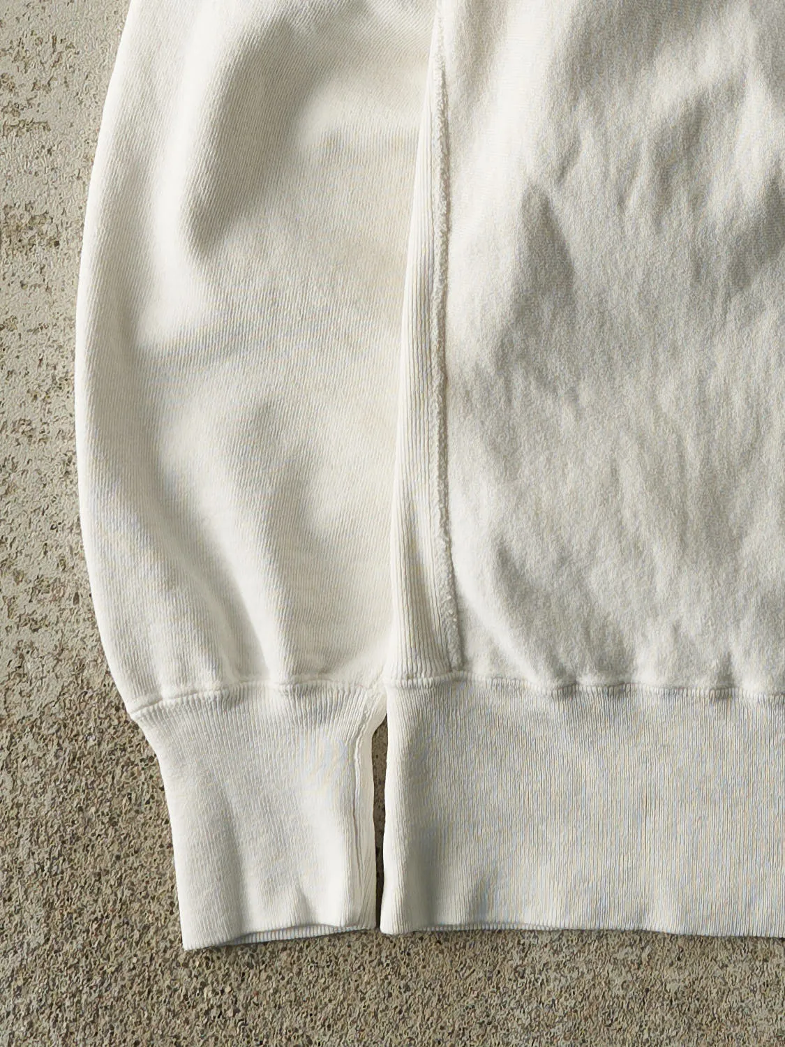 Vintage 90s White Champion Reverse Weave Embroidered Crewneck (M/L) sold by Rebalance Vintage product image thumbnail 3