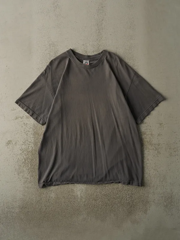 Vintage Y2K Charcoal Grey Blank Tee (XL) sold by Rebalance Vintage