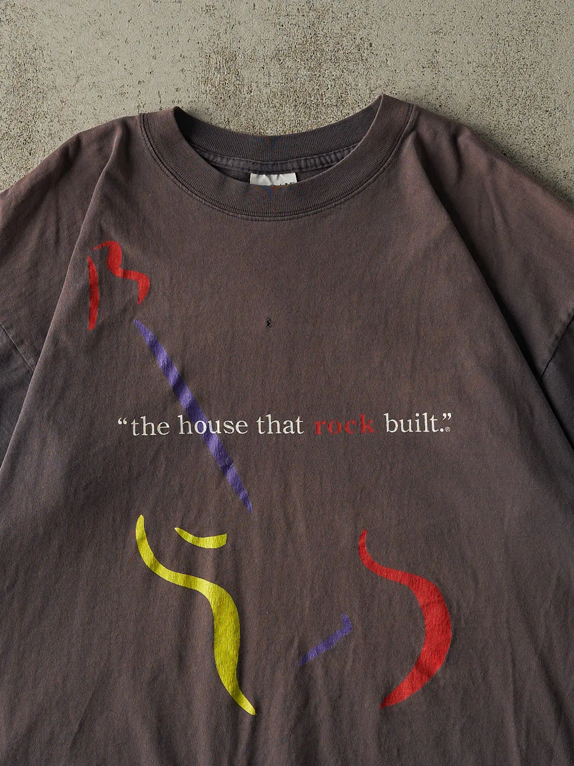 Vintage 90s Sun Faded Charcoal Grey Rock And Roll Inductees Tee (L/XL) sold by Rebalance Vintage product image thumbnail 3