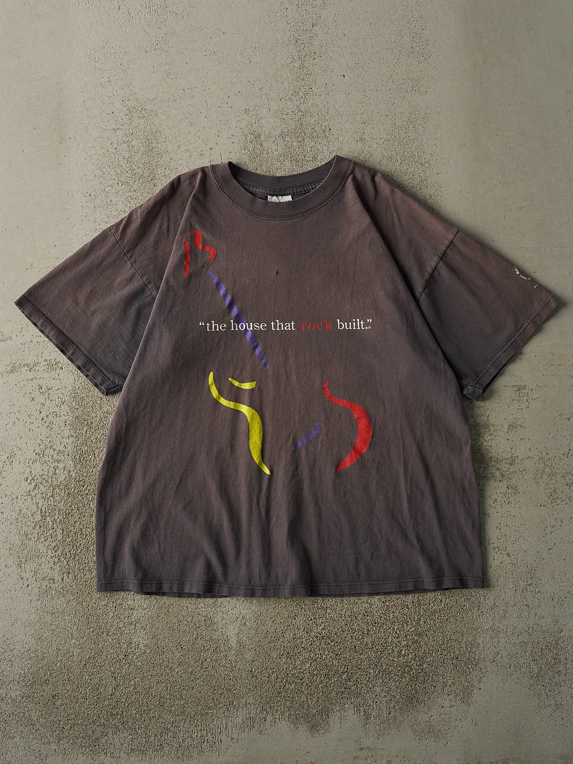 Vintage 90s Sun Faded Charcoal Grey Rock And Roll Inductees Tee (L/XL) sold by Rebalance Vintage