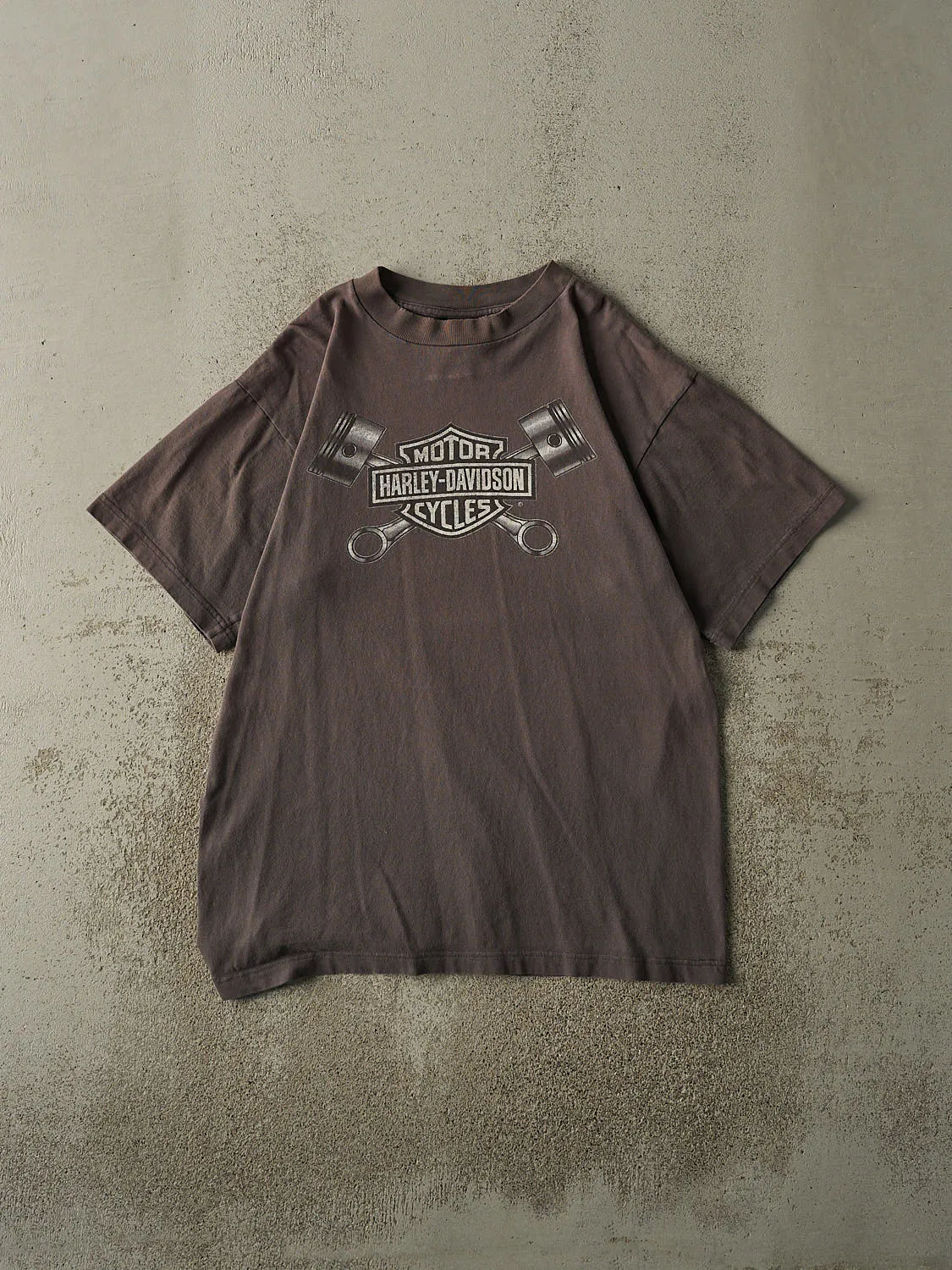 Vintage 90s Charcoal Grey Milwaukee WI Harley Davidson Tee (L/XL) sold by Rebalance Vintage