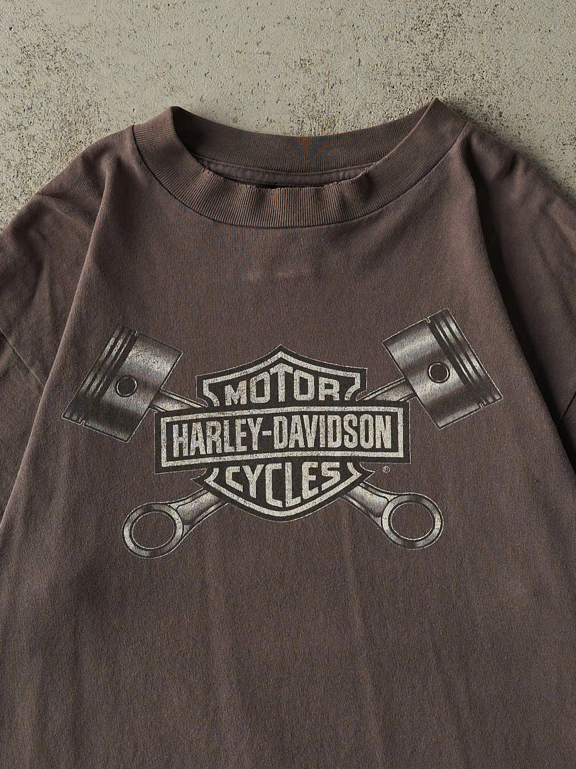 Vintage 90s Charcoal Grey Milwaukee WI Harley Davidson Tee (L/XL) sold by Rebalance Vintage product image thumbnail 3