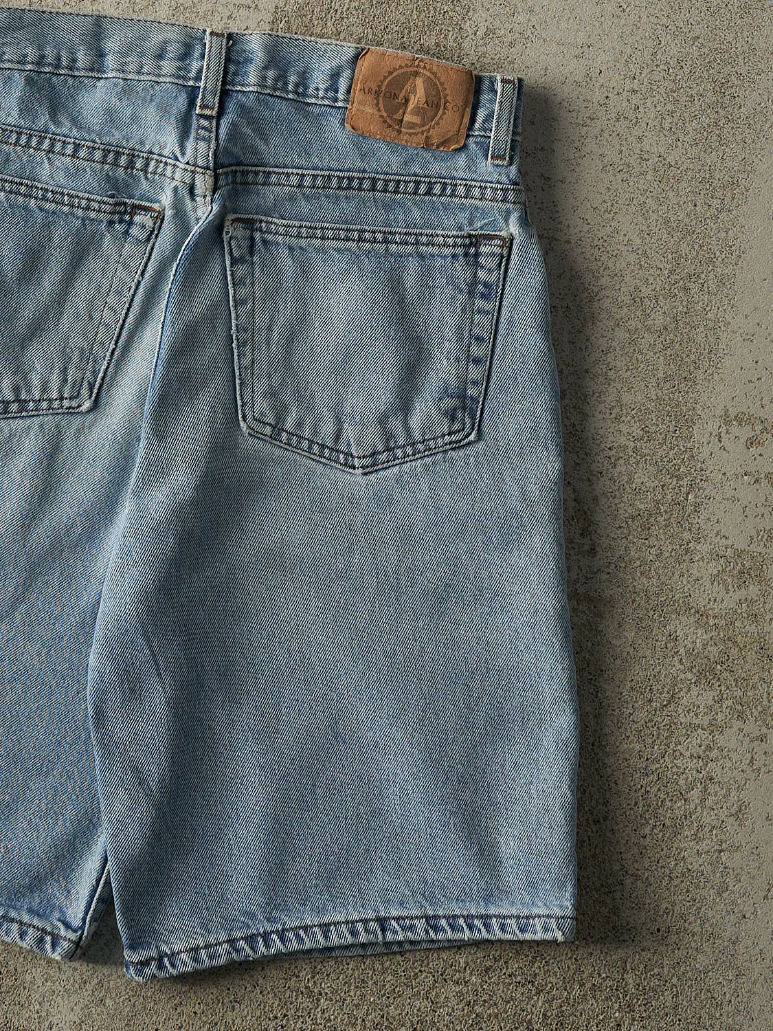 Vintage 90s Light Wash Jean Shorts (30x10.5) sold by Rebalance Vintage product image thumbnail 5