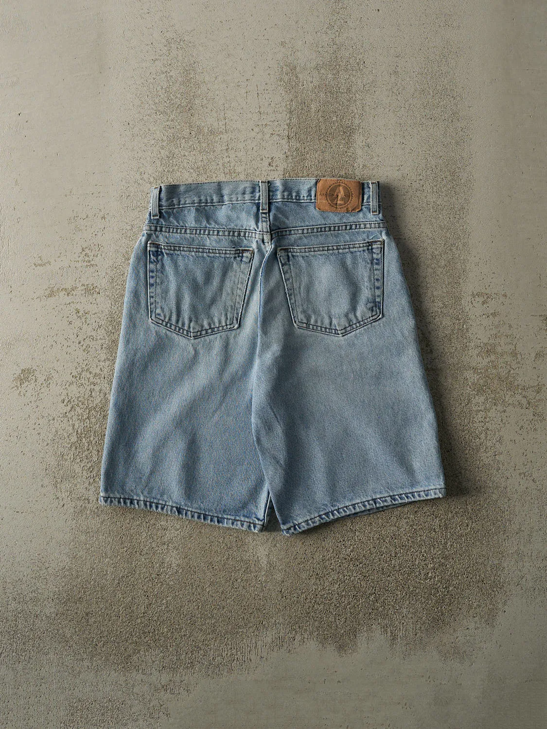 Vintage 90s Light Wash Jean Shorts (30x10.5) sold by Rebalance Vintage product image thumbnail 3