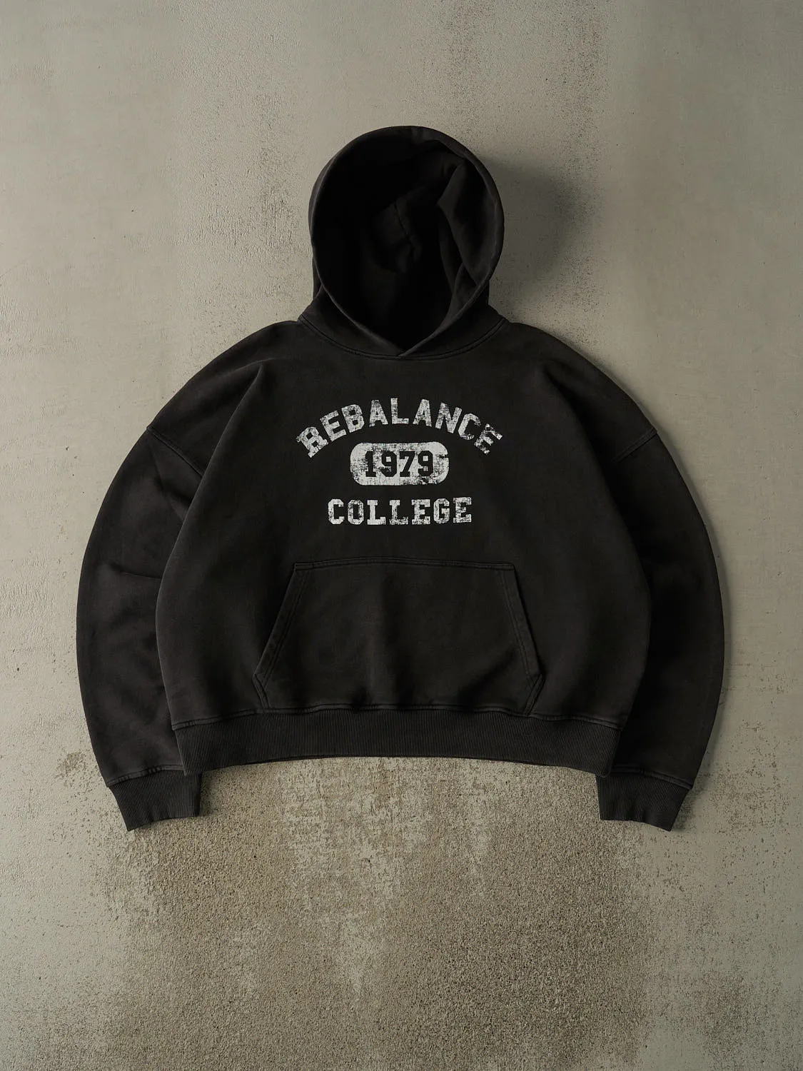 Homecoming College Hoodie - Jet Black sold by Rebalance Vintage product image thumbnail 4