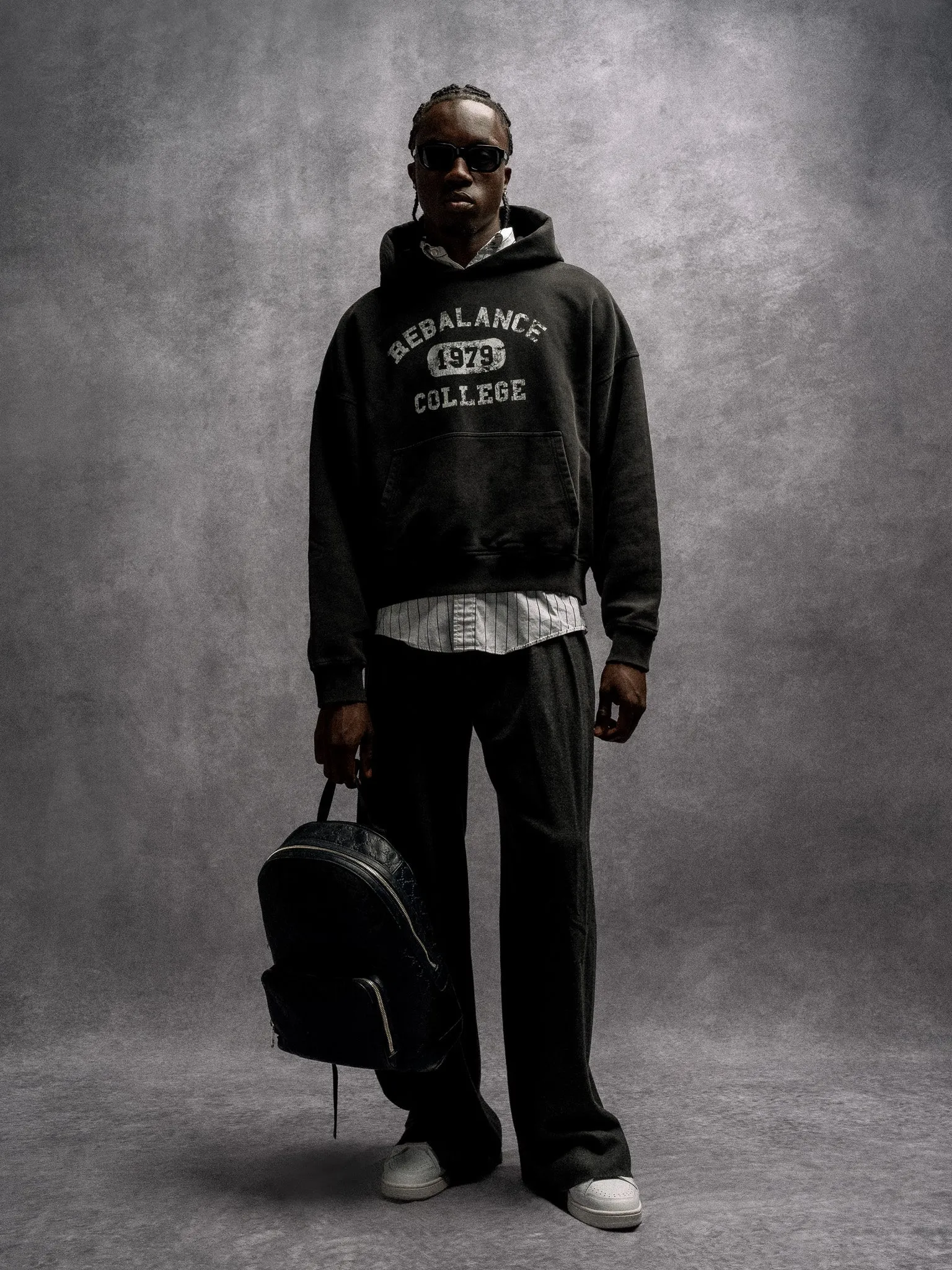 Homecoming College Hoodie - Jet Black sold by Rebalance Vintage product image thumbnail 2