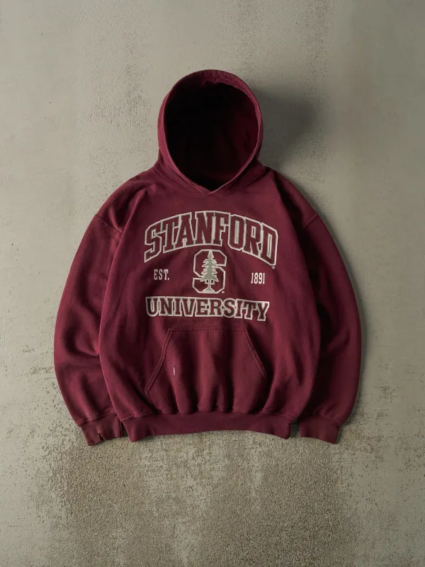 Vintage Y2K Burgundy Stanford University Hoodie (S/M) sold by Rebalance Vintage