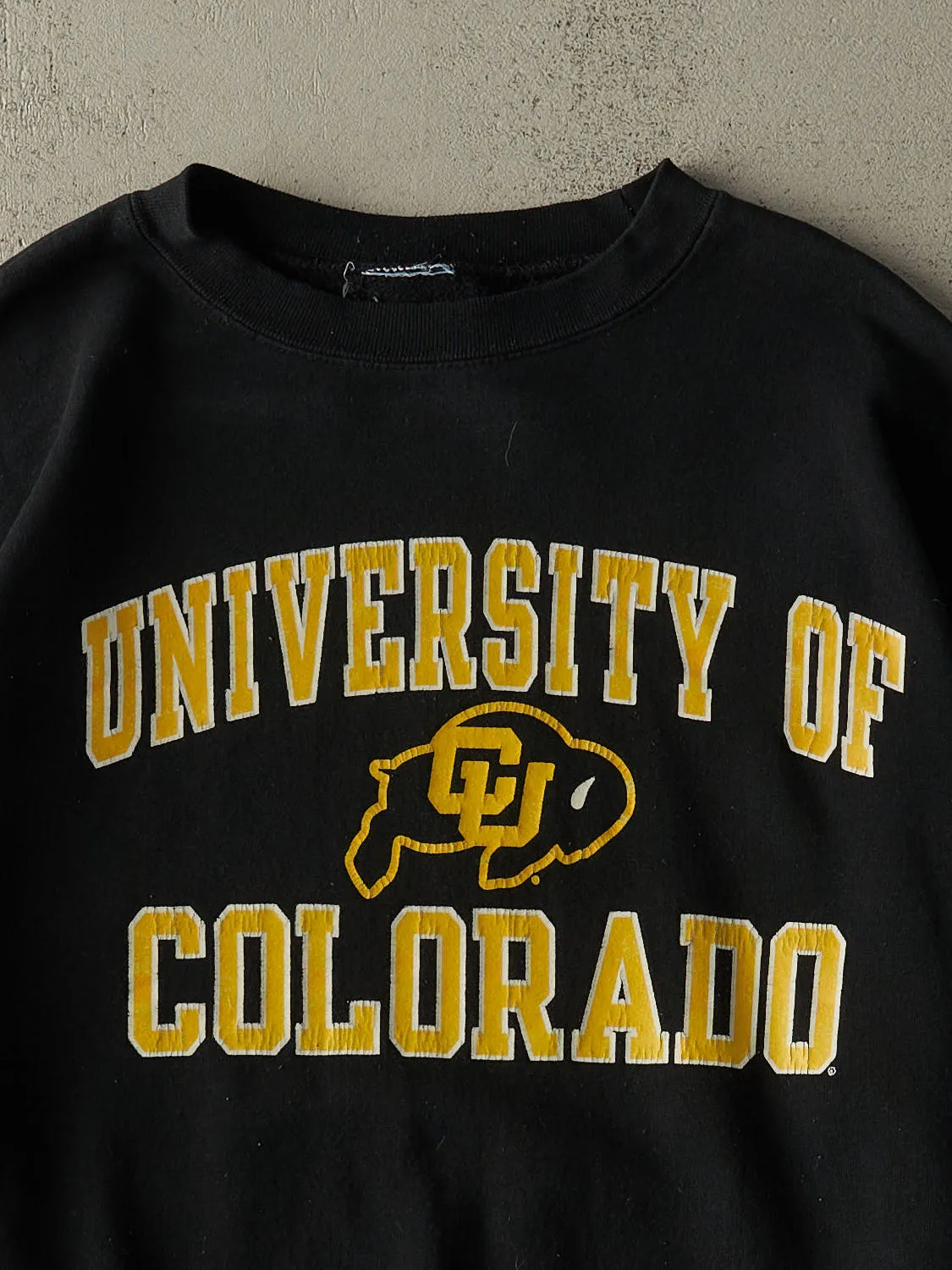 Vintage Y2K Black University of Colorado Buffaloes Champion Crewneck (M/L) sold by Rebalance Vintage product image thumbnail 2