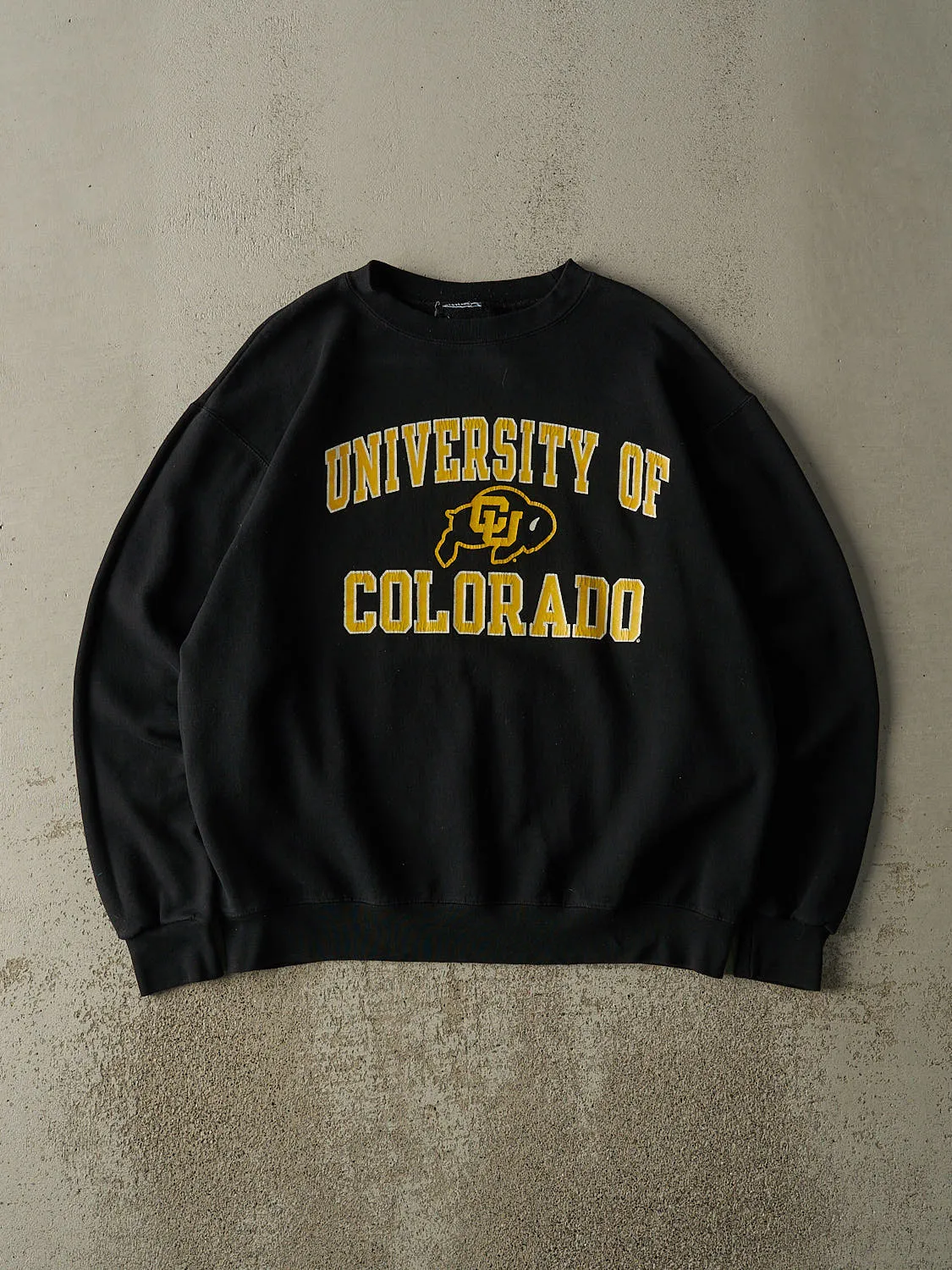 Vintage Y2K Black University of Colorado Buffaloes Champion Crewneck (M/L) sold by Rebalance Vintage