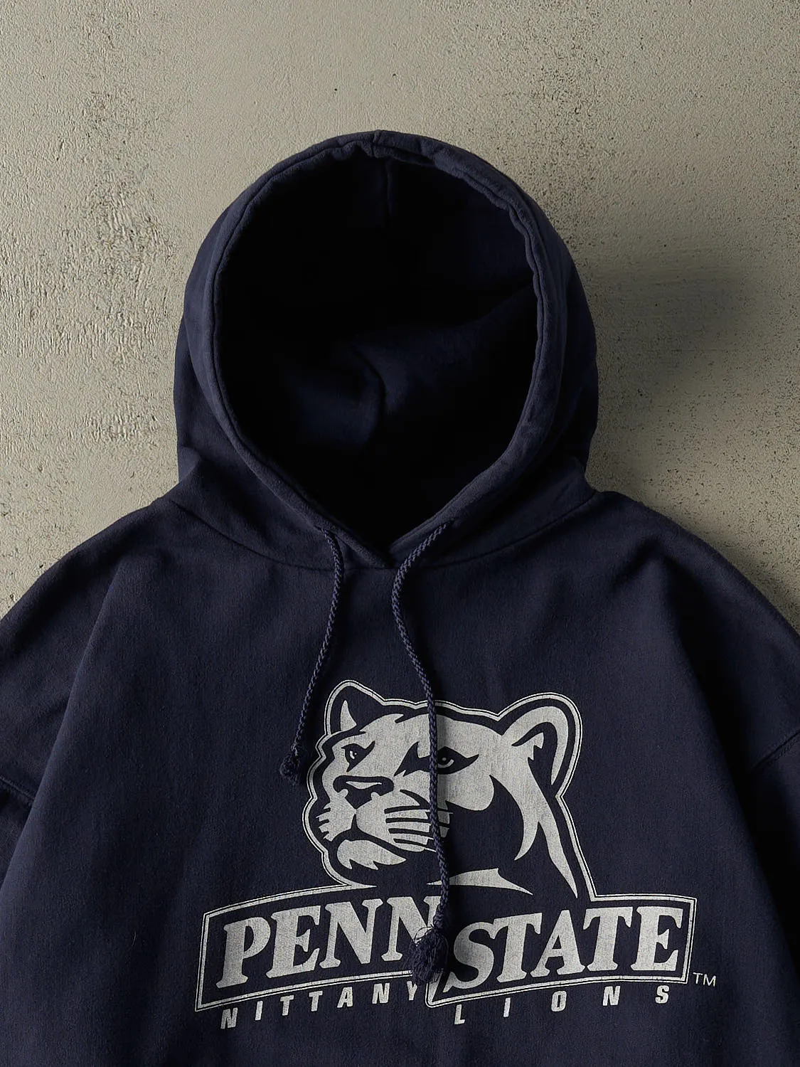 Vintage Y2K Navy Blue Penn State University Nittany Lions Hoodie (M/L) sold by Rebalance Vintage product image thumbnail 2