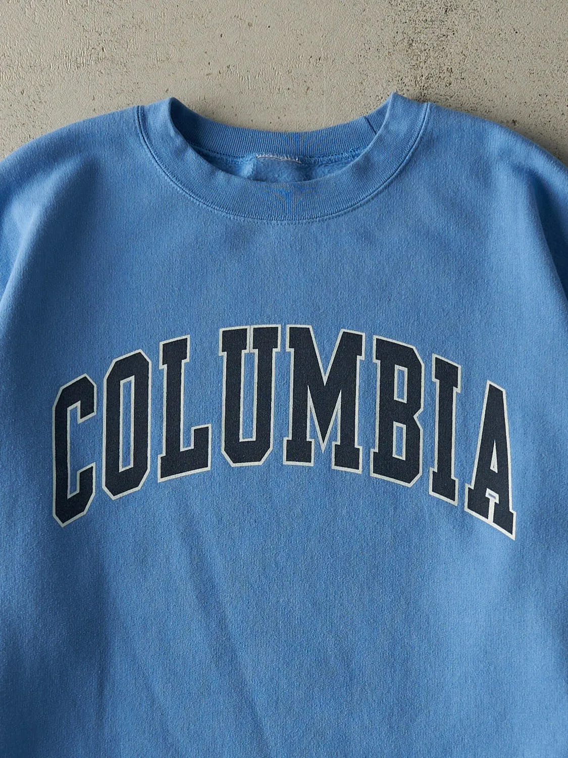 Vintage Y2K Blue Columbia University Champion Crewneck (L) sold by Rebalance Vintage product image thumbnail 2