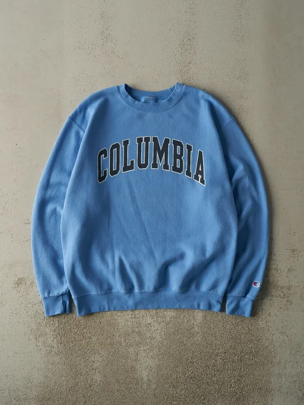 Vintage Y2K Blue Columbia University Champion Crewneck (L) sold by Rebalance Vintage