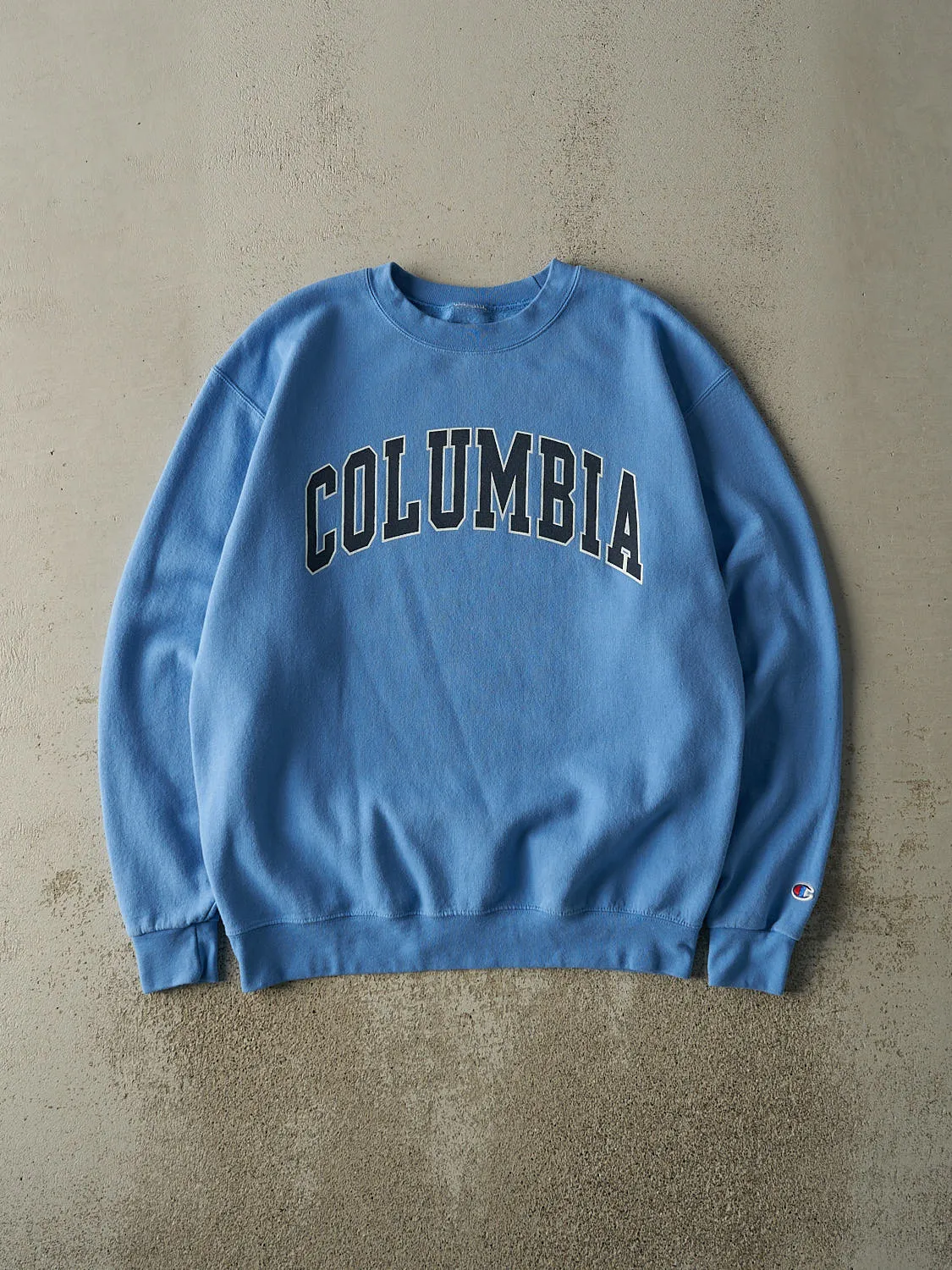 Vintage Y2K Blue Columbia University Champion Crewneck (L) sold by Rebalance Vintage