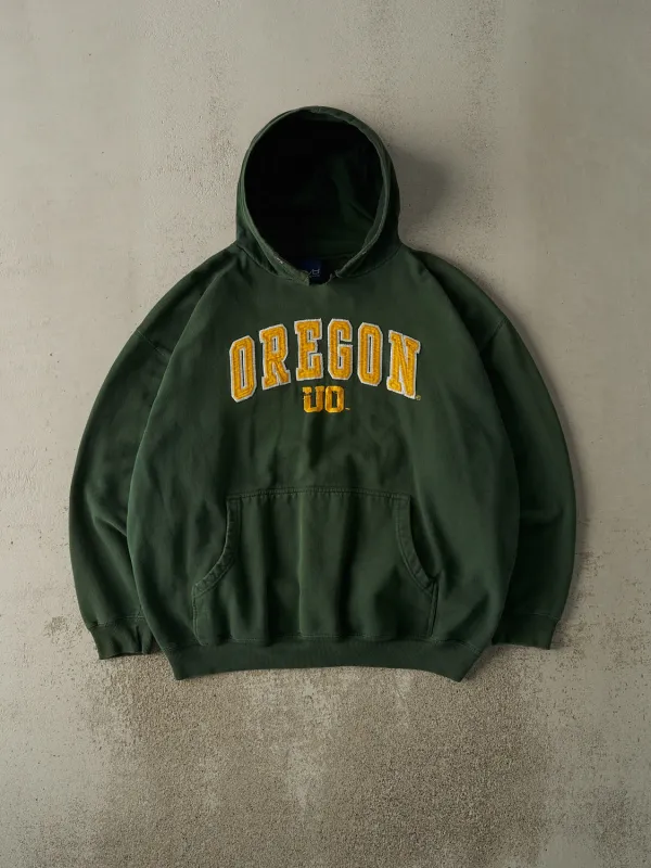 Vintage Y2K Green University of Oregon Hoodie (L/XL) sold by Rebalance Vintage