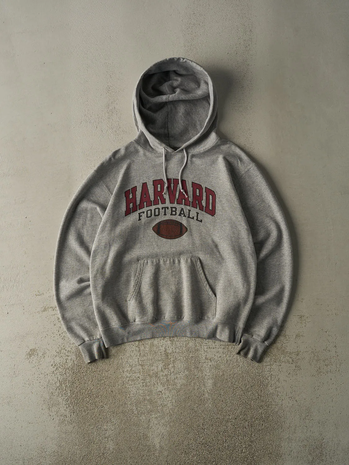 Vintage 90s Grey Harvard University Football Champion Hoodie (M/L) sold by Rebalance Vintage