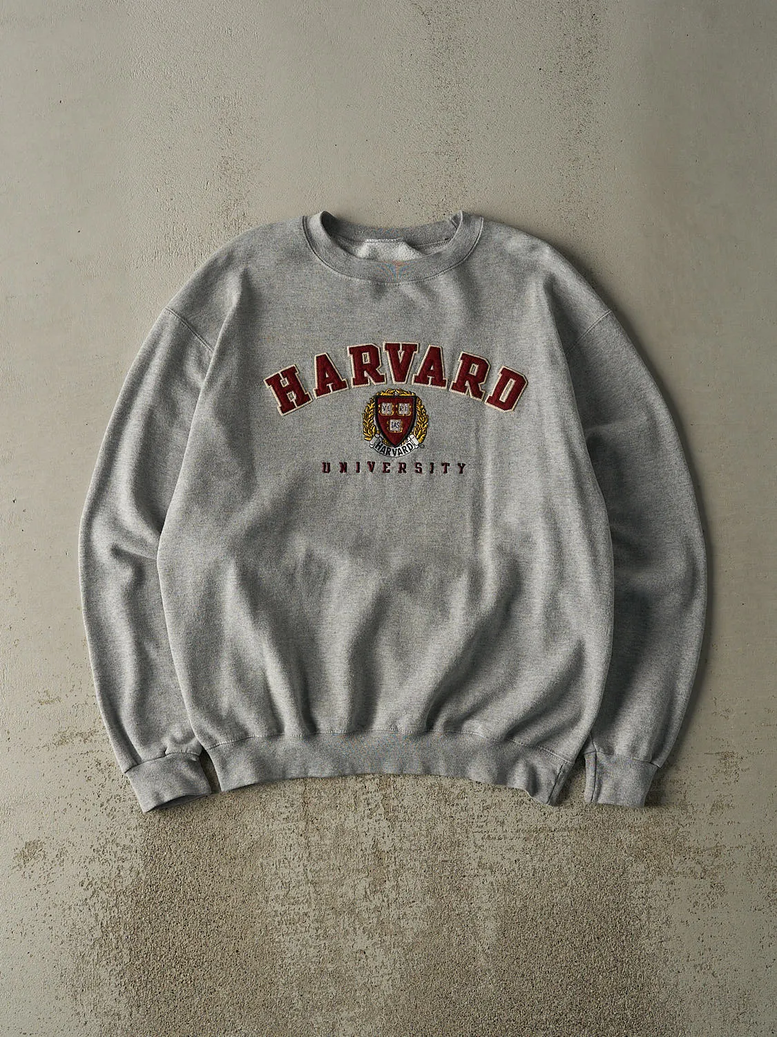 Vintage Y2K Grey Harvard University Champion Crewneck (L) sold by Rebalance Vintage