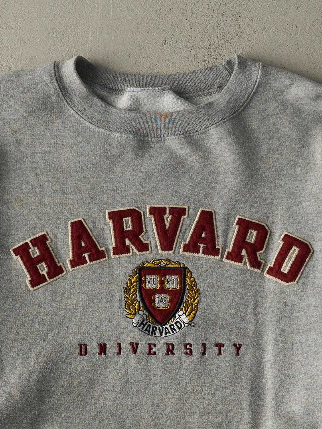 Vintage Y2K Grey Harvard University Champion Crewneck (L) sold by Rebalance Vintage product image thumbnail 2