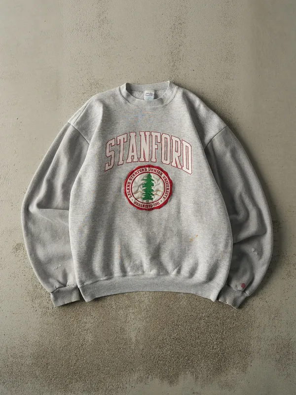 Vintage 90s Grey Stanford Junior University Crewneck (L/XL) sold by Rebalance Vintage