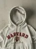 Vintage Y2K Heather Grey Harvard University Champion Reverse Weave Hoodie (S) sold by Rebalance Vintage