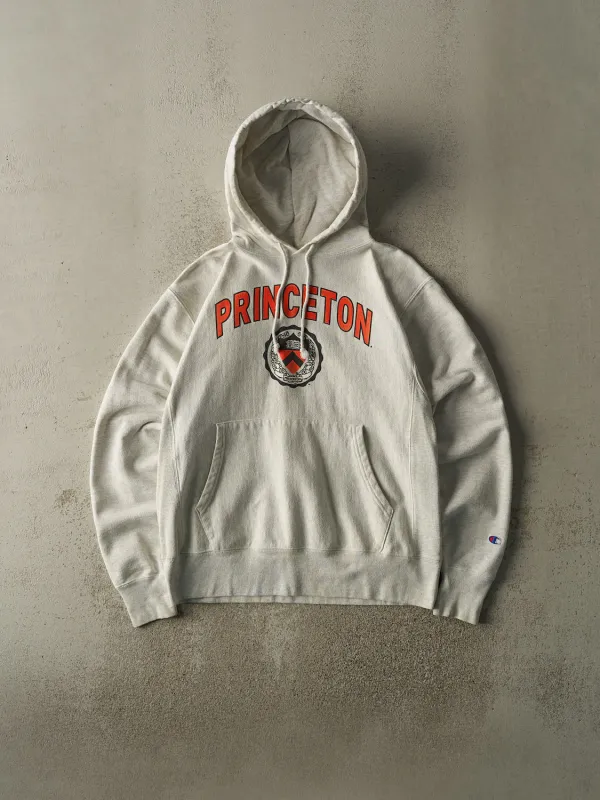 Vintage Y2K Heather Grey Princeton University Champion Reverse Weave Hoodie (M/L) sold by Rebalance Vintage