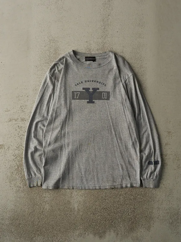 Vintage 90s Grey Yale University Long Sleeve (S/M) sold by Rebalance Vintage
