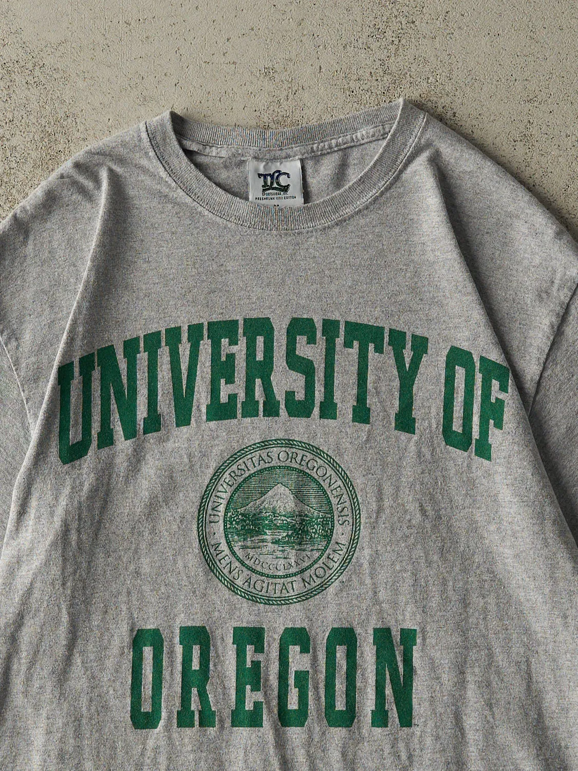 Vintage 90s Grey University of Oregon Tee (S/M) sold by Rebalance Vintage product image thumbnail 2