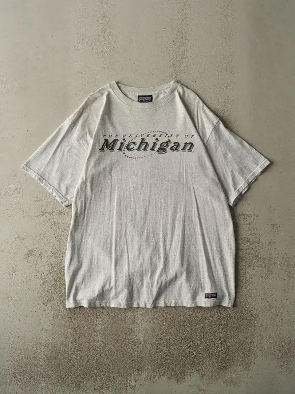 Vintage 90s Heather Grey University of Michigan Tee (XL/XXL) sold by Rebalance Vintage