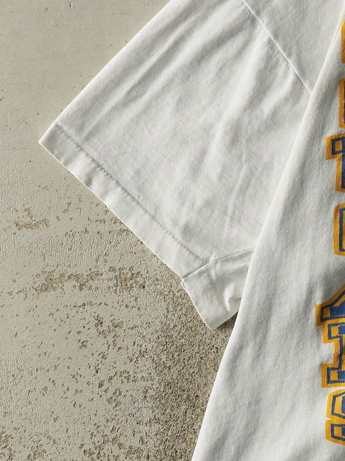 Vintage 92' White Caldwell University Cougars Single Stitch Tee (XL/XXL) sold by Rebalance Vintage product image thumbnail 3