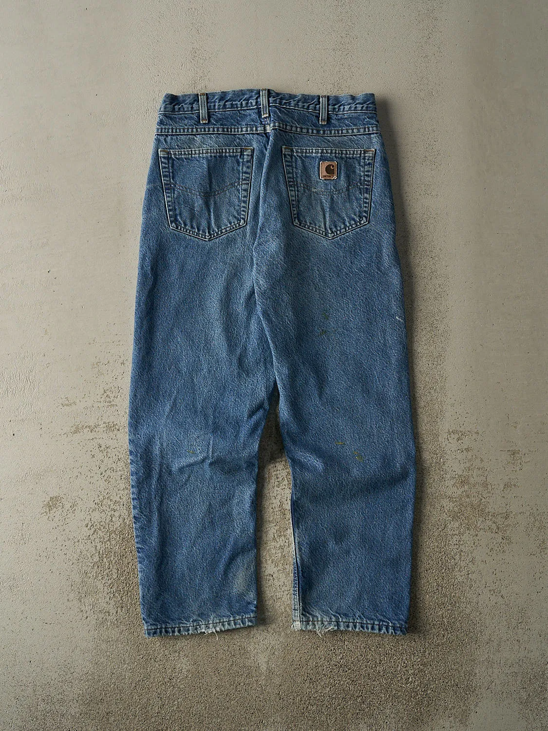Vintage 90s Mid Wash Carhartt Flannel Lined Jeans (32x28.5) sold by Rebalance Vintage product image thumbnail 2