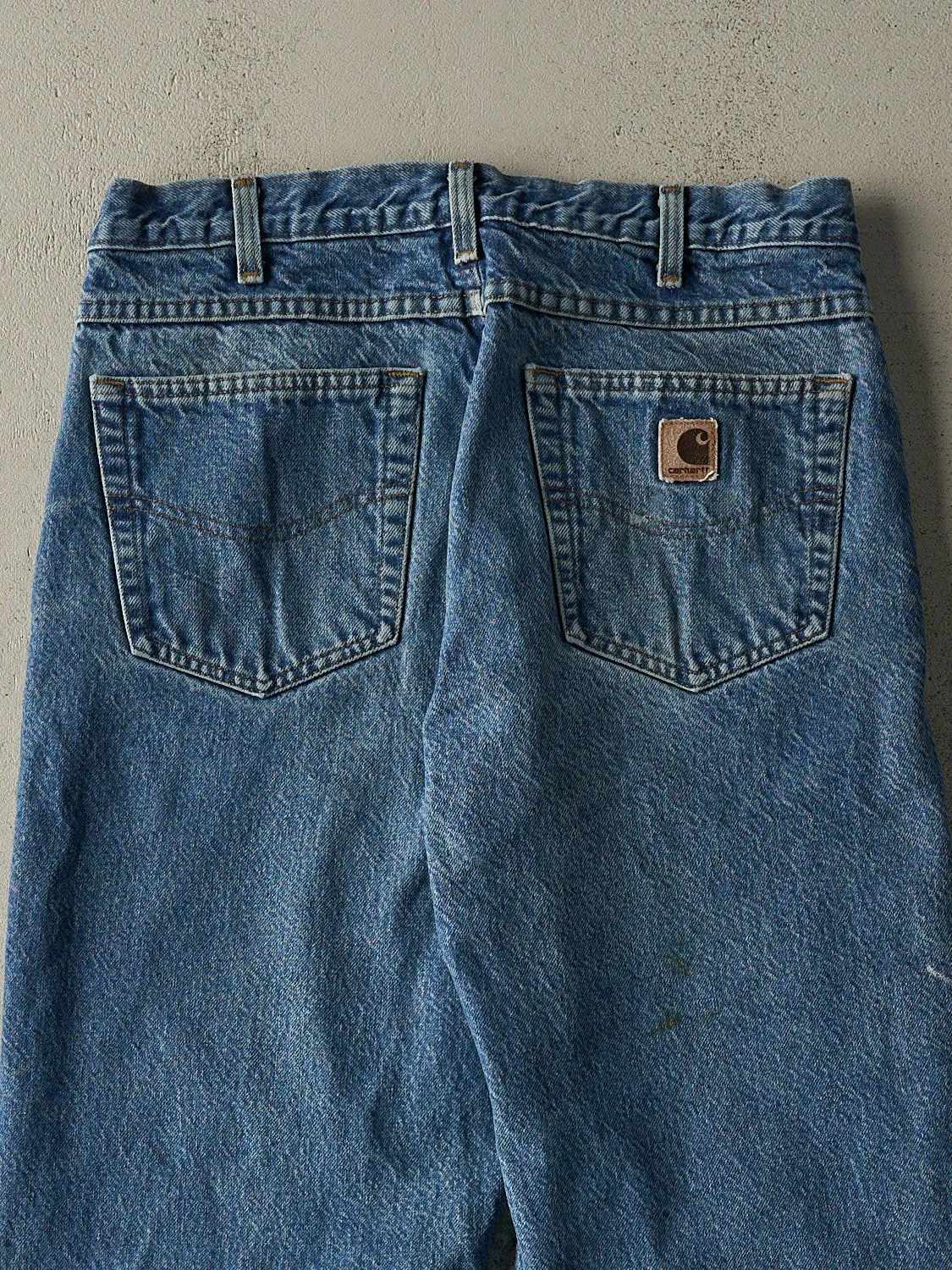 Vintage 90s Mid Wash Carhartt Flannel Lined Jeans (32x28.5) sold by Rebalance Vintage product image thumbnail 4