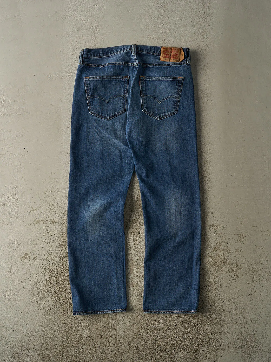 Vintage Y2K Dark Wash Levi's 501 Jeans (35x30.5) sold by Rebalance Vintage product image thumbnail 2