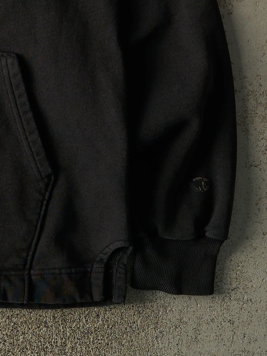 Vintage 90s Black Champion Embroidered Hoodie (S/M) sold by Rebalance Vintage product image thumbnail 3