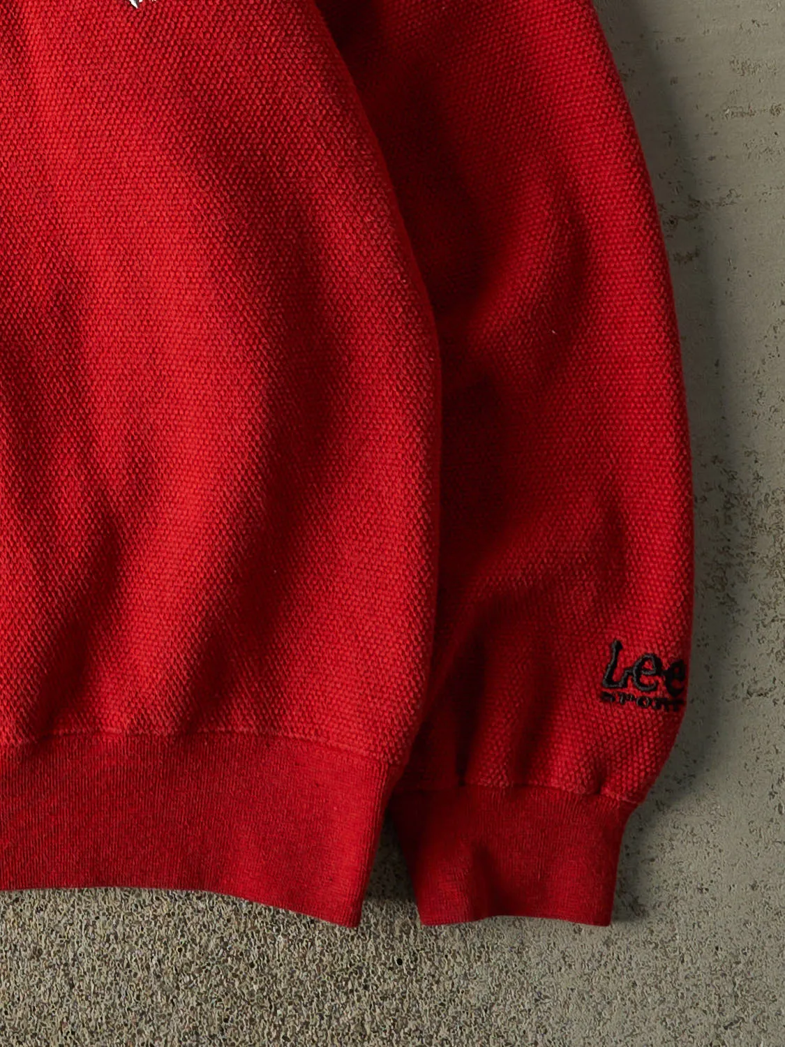 Vintage 90s Red Ohio State University Embroidered Textured Crewneck (M) sold by Rebalance Vintage product image thumbnail 3