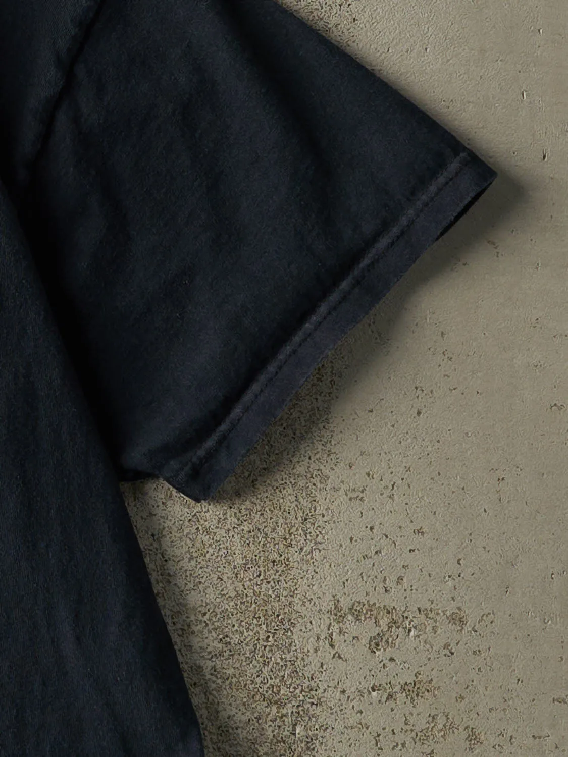 Vintage Y2K Navy Blue "Ever Stop To Think" Slogan Tee (L) sold by Rebalance Vintage product image thumbnail 3