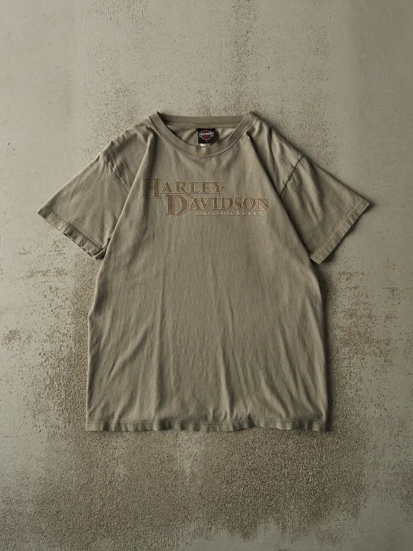 Vintage Y2K Faded Green Battle Creek MI Harley Davidson Tee (M/L) sold by Rebalance Vintage