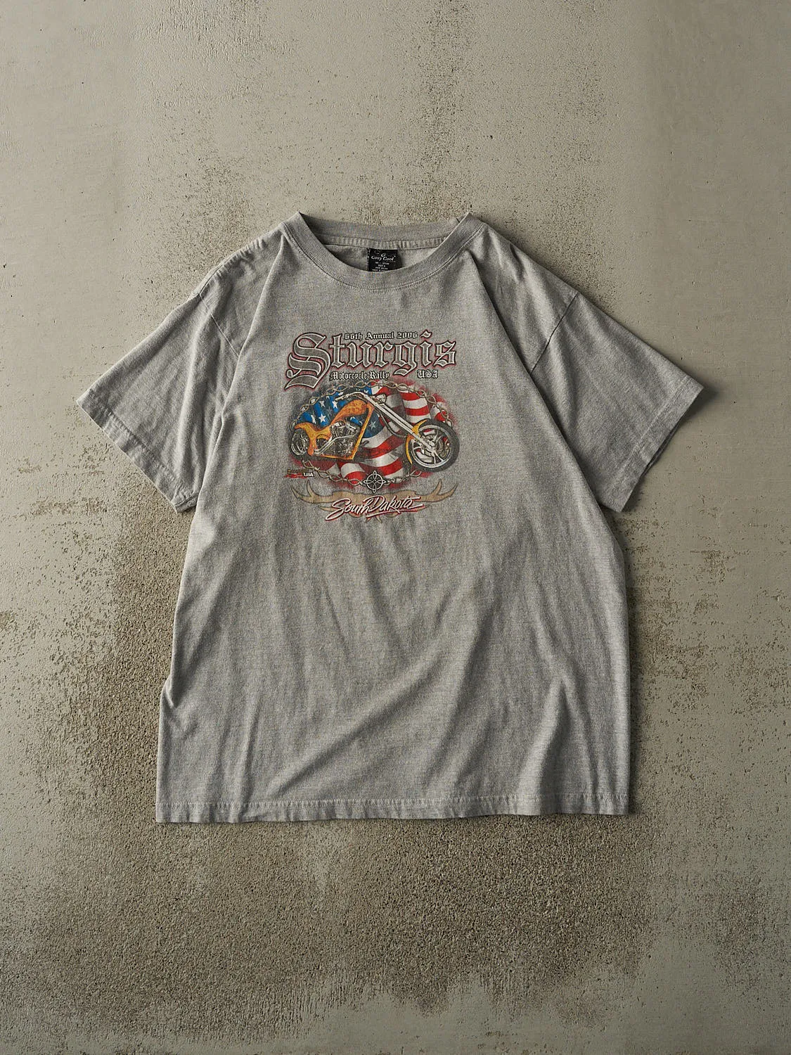 Vintage 06' Grey Sturgis Motorcycle Rally Tee (L/XL) sold by Rebalance Vintage