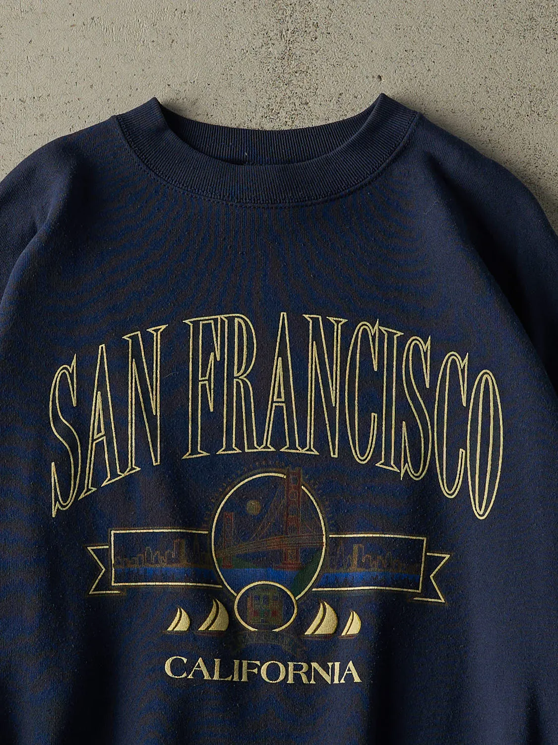 Vintage 90s Navy Blue San Francisco Crewneck (XL) sold by Rebalance Vintage product image thumbnail 2