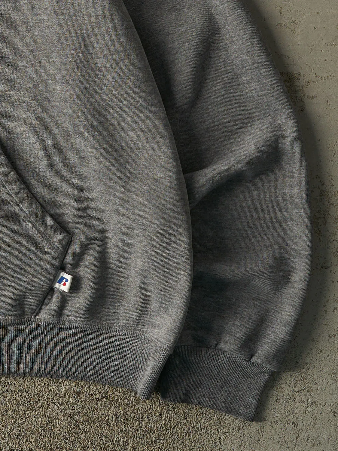 Vintage Y2K Grey UC San Diego Russell Athletic Zip Up Hoodie (M) sold by Rebalance Vintage product image thumbnail 3