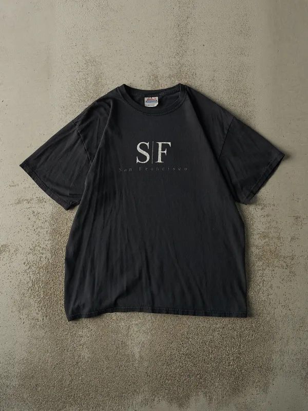 Vintage Y2K Faded Black San Francisco Tee (M) sold by Rebalance Vintage